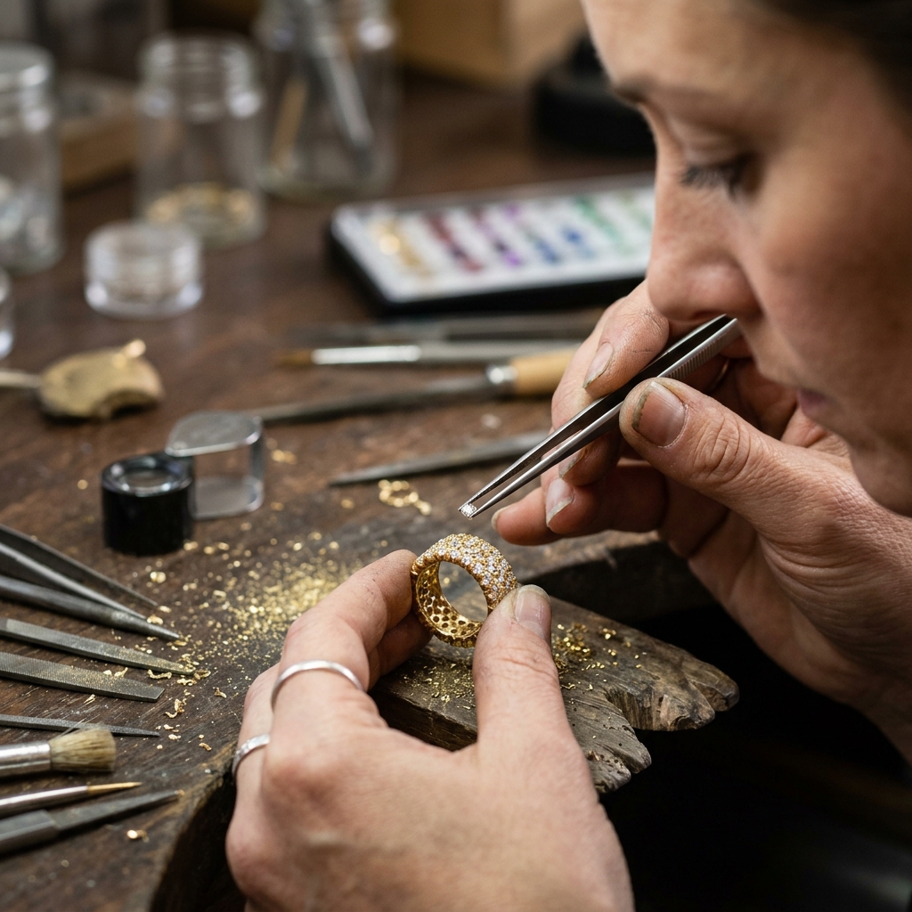 Bespoke custom gold diamond engagement rings category